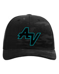 AVLL Outline - Black Camo Snapback